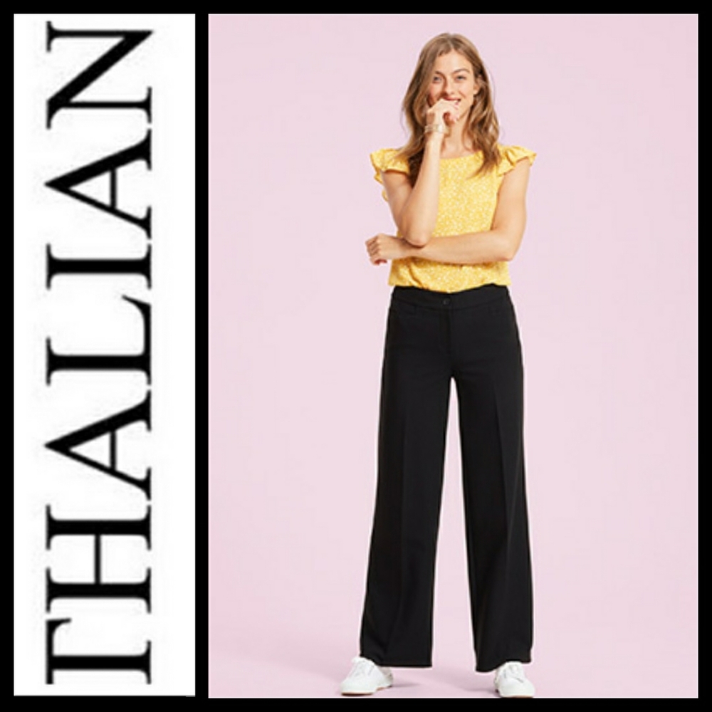 Thalian Wide Leg Dress Pants